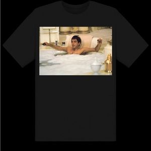 Scarface in jacuzzi Black tee!!